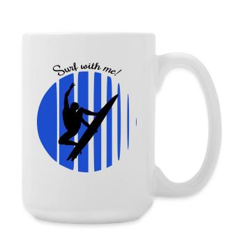 surfer - Large Mug 440 ml - white - Right