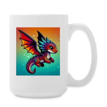 dragon - Grande tasse 440 ml - blanc - Droite