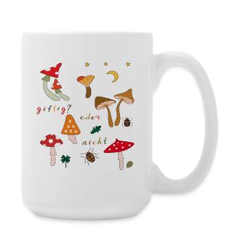 Pilze - Große Tasse 440 ml - Weiß - Rechts