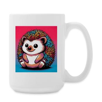 hérisson - Grande tasse 440 ml - blanc - Droite