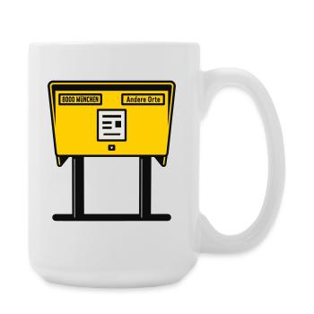 Boîte aux lettres jaune Munich - Grande tasse 440 ml - blanc - Droite