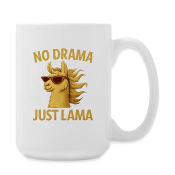 No Drama Just Llama - Large Mug 440 ml - white - Right