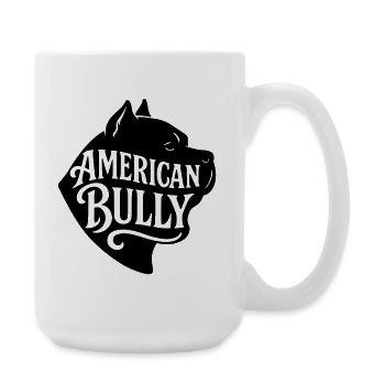 American Bully Bulldog french dog t shirt - Large Mug 440 ml - white - Right