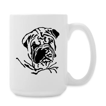 Shar-Pei - Große Tasse 440 ml - Weiß - Rechts