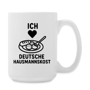 German home cooking - Large Mug 440 ml - white - Right