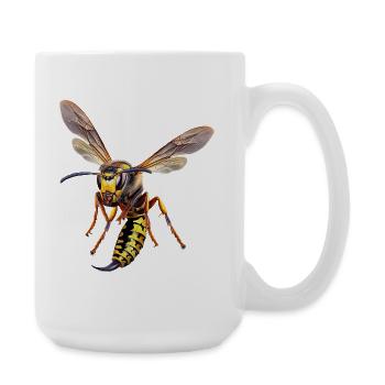 German wasp - Large Mug 440 ml - white - Right