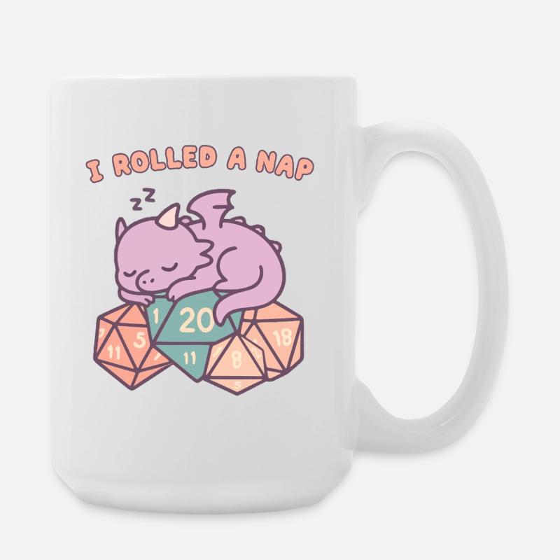 Nap Rolling Dragon - Large Mug 440 ml - white