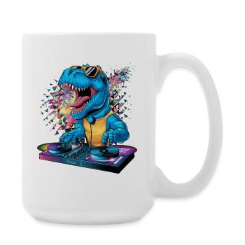 Dino DJ - Large Mug 440 ml - white - Right