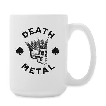 Crowned Skull Death Metal - Large Mug 440 ml - white - Right