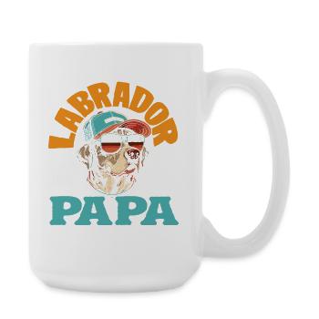 Labrador Tricks - Large Mug 440 ml - white - Right