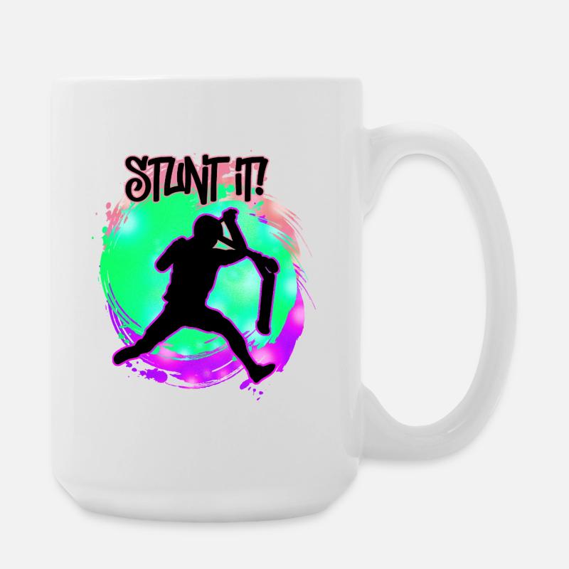 Scooter - Stunt it - Große Tasse 440 ml - Weiß