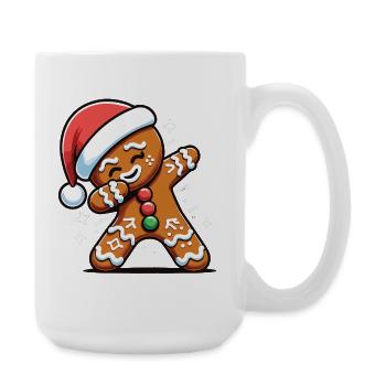Dabbing Weihnachts Lebkuchen Dab Weihnachten - Große Tasse 440 ml - Weiß - Rechts