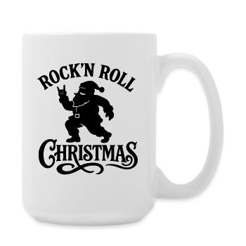 Noël à Noël weihnachten rock’n roll Santa - Grande tasse 440 ml - blanc - Droite