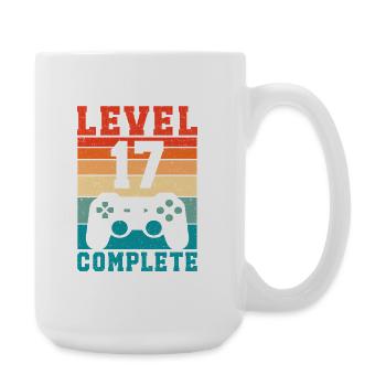 17th Birthday Level 17 Complete 17 Years Gamer - Large Mug 440 ml - white - Right