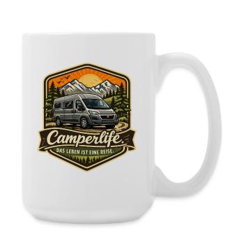 Camperlife life is a journey - Camper - Large Mug 440 ml - white - Right