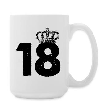 18 couronnes - Grande tasse 440 ml - blanc - Droite