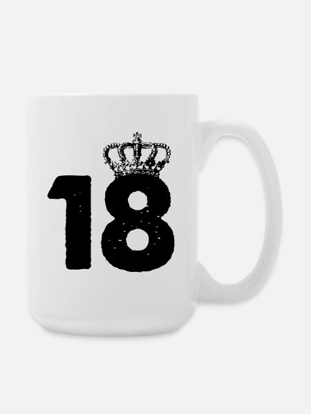 18 Krone - Große Tasse 440 ml - Weiß