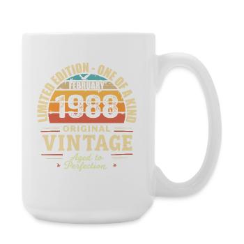 February 1988 Birthday Gift February 1988 - Large Mug 440 ml - white - Right