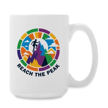 Colorful Summit Storm Mountaineer Climber Summit - Large Mug 440 ml - white - Right