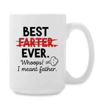 Meilleur pet de tous – Oups, je voulais dire papa - Grande tasse 440 ml - blanc - Droite