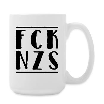 Fck Nzs - Große Tasse 440 ml - Weiß - Rechts
