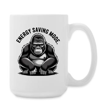 Gorilla Energy Saving Mode - Large Mug 440 ml - white - Right