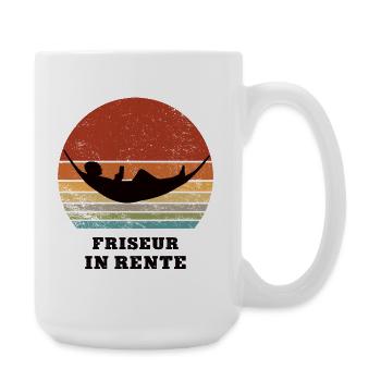 Pension Hairdresser Pensioner Pension Retirement Hairdresser - Large Mug 440 ml - white - Right