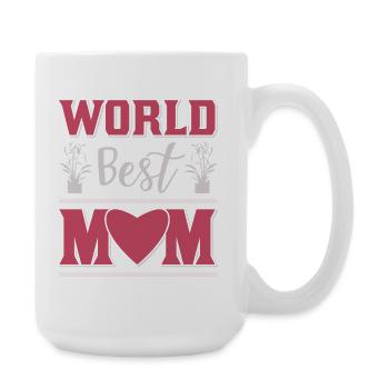 Weltbestes Muttertagsgeschenkhemd - Große Tasse 440 ml - Weiß - Rechts