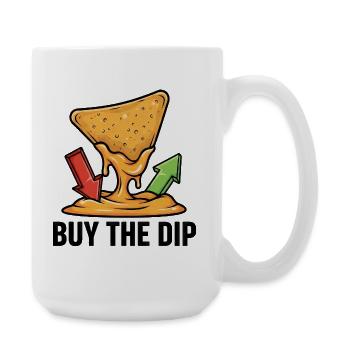 Nachos Käsedip Spruch Trading Finanz Aktien - Große Tasse 440 ml - Weiß - Rechts