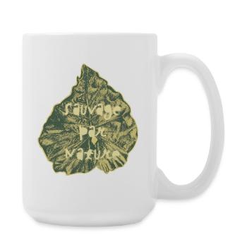 Sauvage par Nature - Grande tasse 440 ml - blanc - Droite