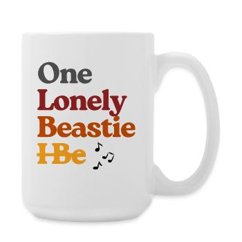 Ein einsames Biest-Tee Art - Große Tasse 440 ml - Weiß - Rechts