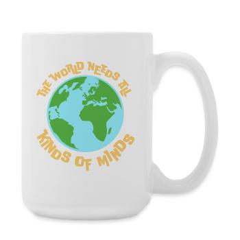Le monde a besoin de toutes sortes d’esprits inspirants - Grande tasse 440 ml - blanc - Droite