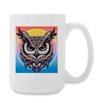 owl - Large Mug 440 ml - white - Right