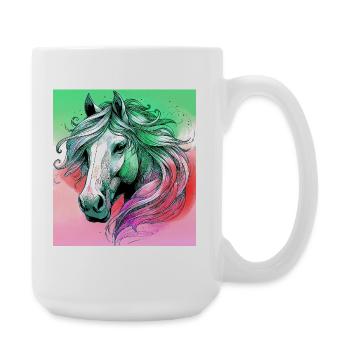 horse - Large Mug 440 ml - white - Right