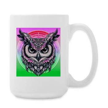 owl - Large Mug 440 ml - white - Right