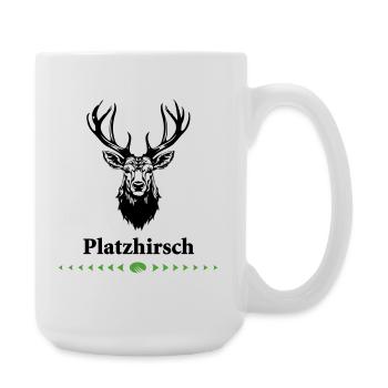 0-Platzhirsch - Große Tasse 440 ml - Weiß - Rechts