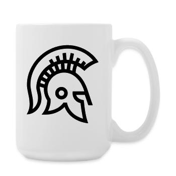Spartanisch - Große Tasse 440 ml - Weiß - Rechts