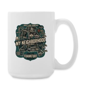 Frankfurt Liebe - Große Tasse 440 ml - Weiß - Rechts