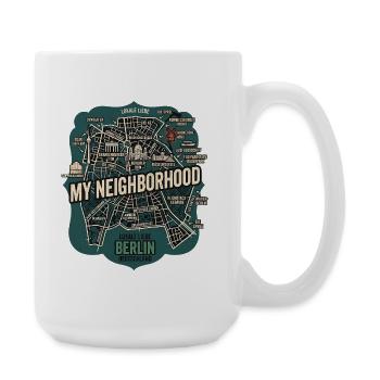 Berlin Meine Nachbarschaft - Große Tasse 440 ml - Weiß - Rechts