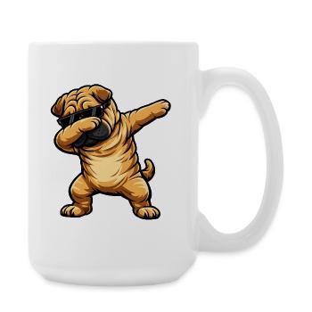 Tabbing Shar Pei - Grande tasse 440 ml - blanc - Droite