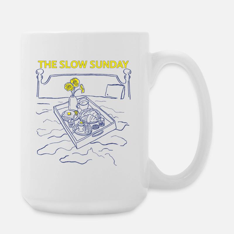 Der Langsame Sonntag - Große Tasse 440 ml - Weiß