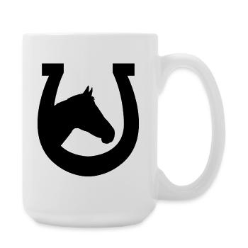 Fer à cheval - Grande tasse 440 ml - blanc - Droite