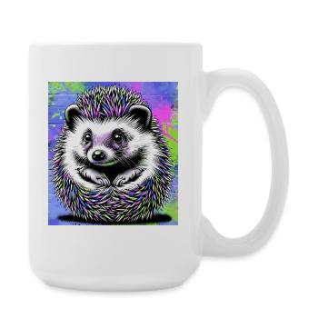 hérisson - Grande tasse 440 ml - blanc - Droite