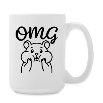 Oh mein Gott. - Große Tasse 440 ml - Weiß - Rechts