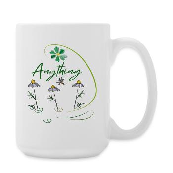 Anything  - Große Tasse 440 ml - Weiß - Rechts