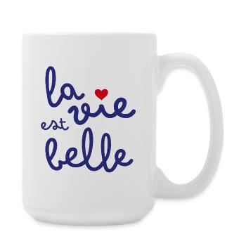 Life is good - Large Mug 440 ml - white - Right