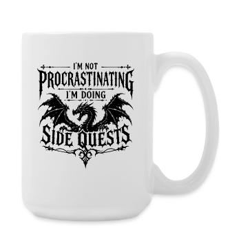 Gothic Dragon | Fun Gamer Fantasy Design - Large Mug 440 ml - white - Right