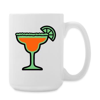 Cocktail Glass Summer Drink Vacances de garçon pour filles - Grande tasse 440 ml - blanc - Droite