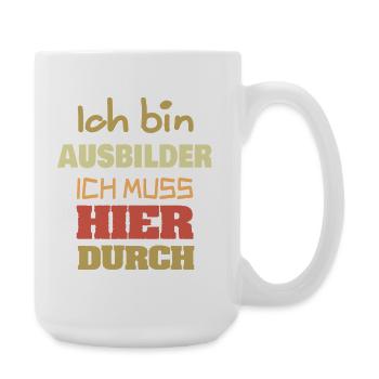 Geschenk für Ausbilder - Große Tasse 440 ml - Weiß - Rechts
