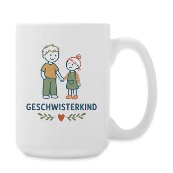 Geschwisterkind Geschwisterliebe - Große Tasse 440 ml - Weiß - Rechts
